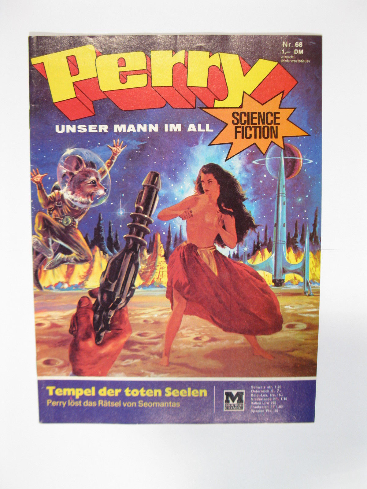 Perry Mann im All  Nr.   68  Moewig Verlag im Zustand (1/1-2). 73383 Perry Mann im All  Nr.   68  Moewig Verlag im Zustand (1/1-2). 73383
