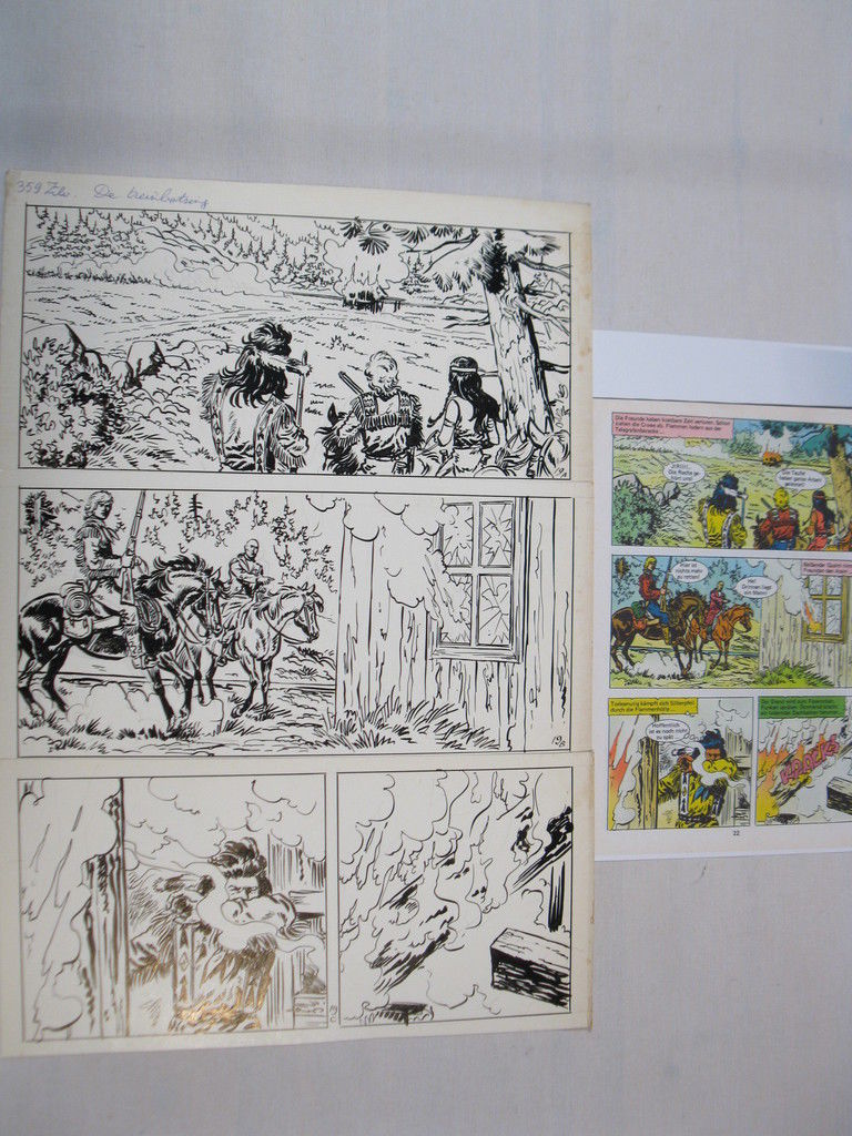 Silberpfeil Originalseite 19 aus Heft 287  Frank Sels mit Farbkopie  72797 Silberpfeil Originalseite 19 aus Heft 287  Frank Sels mit Farbkopie  72797