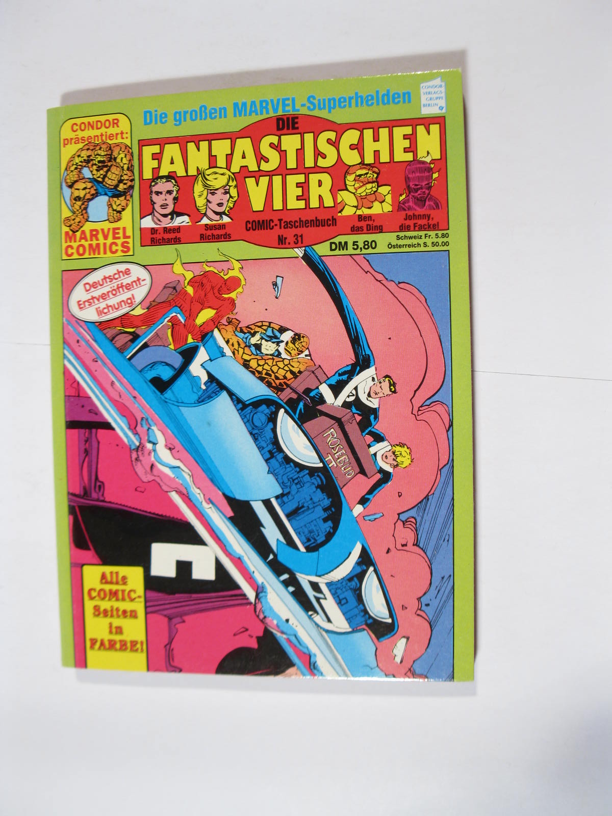 Fantastischen Vier Nr. 31 Marvel Condor Taschenbuch im Z(0-1). 111971 Fantastischen Vier Nr. 31 Marvel Condor Taschenbuch im Z(0-1). 111971