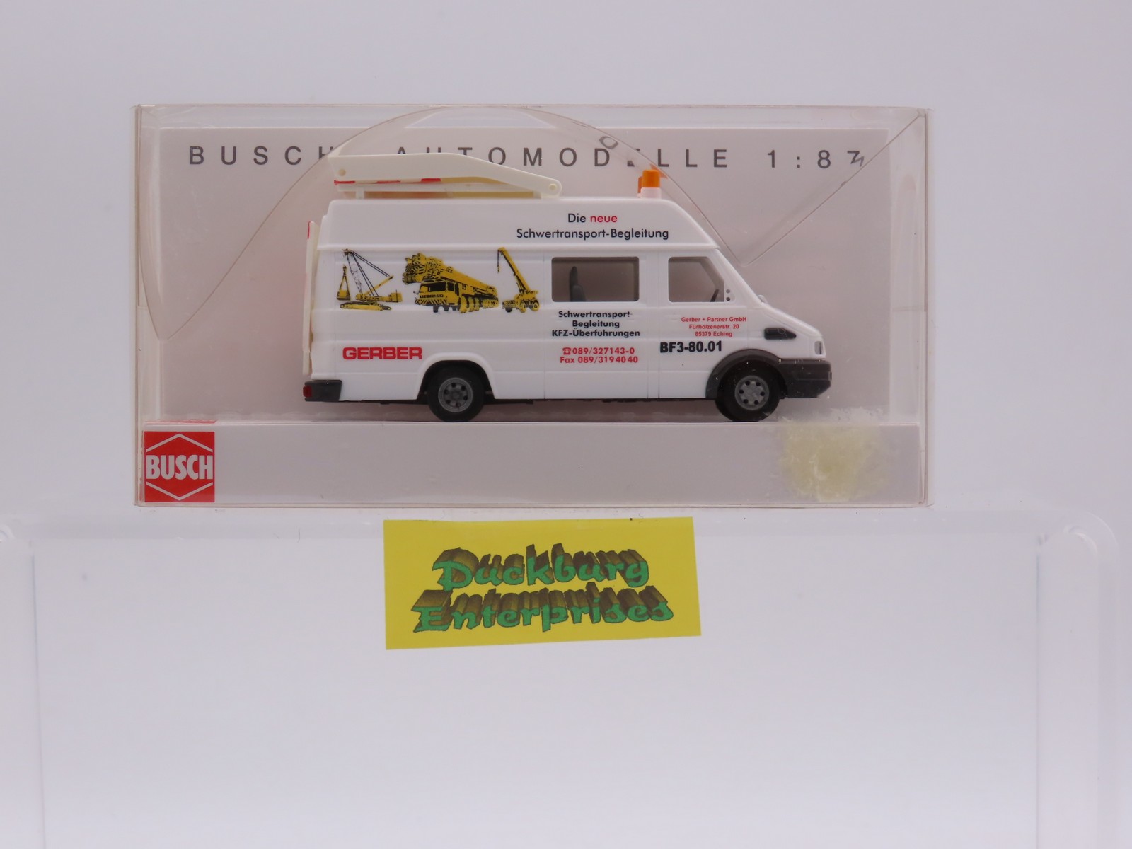 Busch 47909 Iveco Daily Begleitfahrzeug Gerber weiß in OVP 1:87 187719 Busch 47909 Iveco Daily Begleitfahrzeug Gerber weiß in OVP 1:87 187719