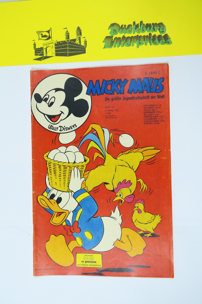 Micky Maus 1971/14 vom 3.4.71  Ehapa im Zustand (2). 146883 Micky Maus 1971/14 vom 3.4.71  Ehapa im Zustand (2). 146883