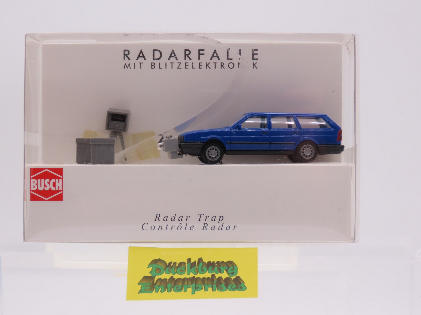 Busch 5632 VW Passat Radarfalle mit Blitzelektronik blau in OVP 1:87 188057 Busch 5632 VW Passat Radarfalle mit Blitzelektronik blau in OVP 1:87 188057