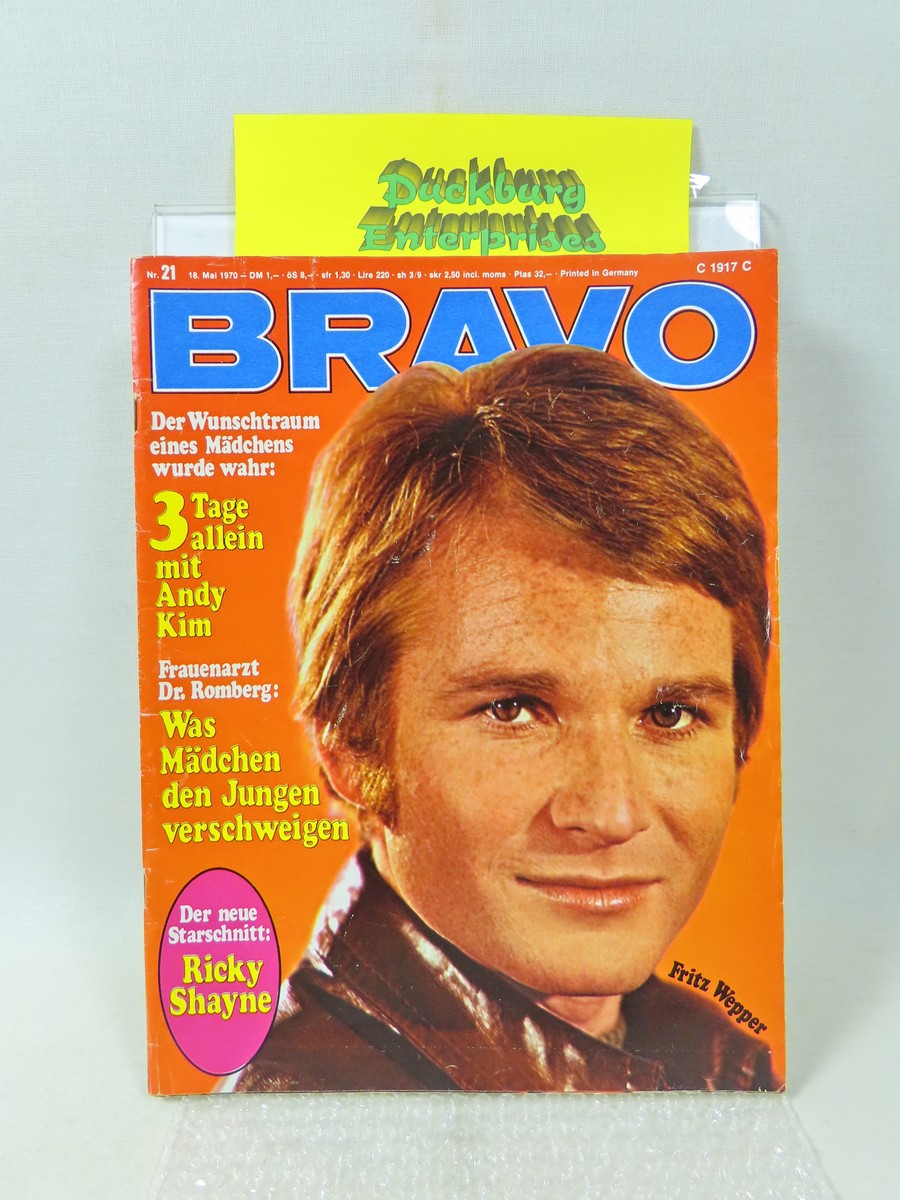 Bravo 1970 /21 vom 18.5.1970 Fritz Wepper, Mary Hopkin, Shocking Blue 159413 Bravo 1970 /21 vom 18.5.1970 Fritz Wepper, Mary Hopkin, Shocking Blue 159413