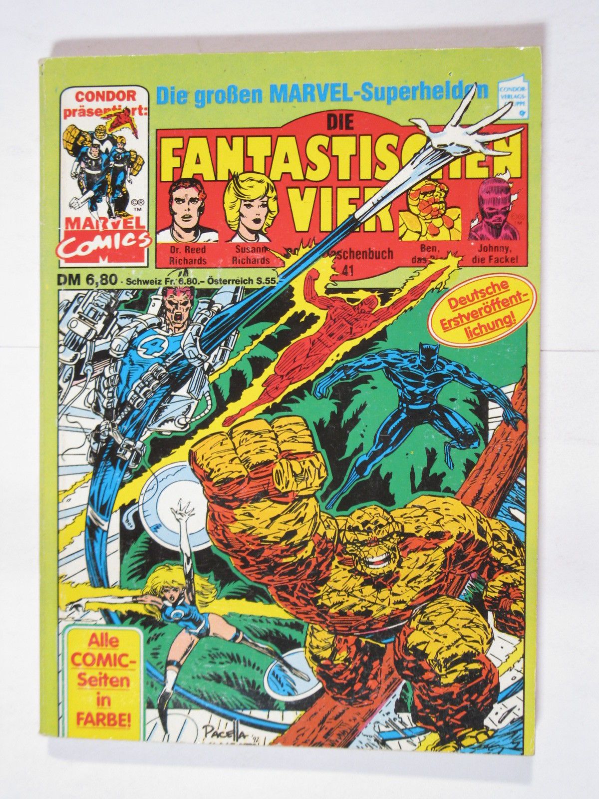 Fantastischen Vier Nr. 41 Marvel Condor Taschenbuch im Z (1/1-2). 80589 Fantastischen Vier Nr. 41 Marvel Condor Taschenbuch im Z (1/1-2). 80589