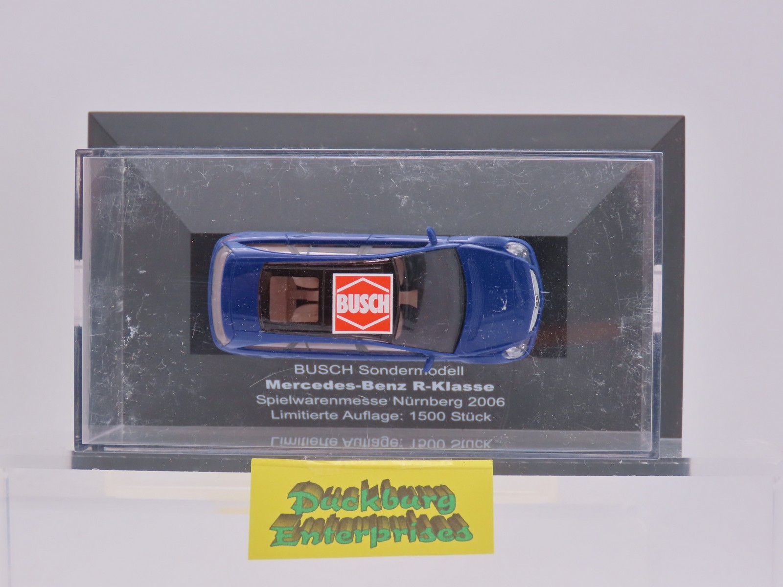 Busch x Mercedes R Klasse Spielwarenmesse Nürnberg 2006 blau in OVP 1:87 188067