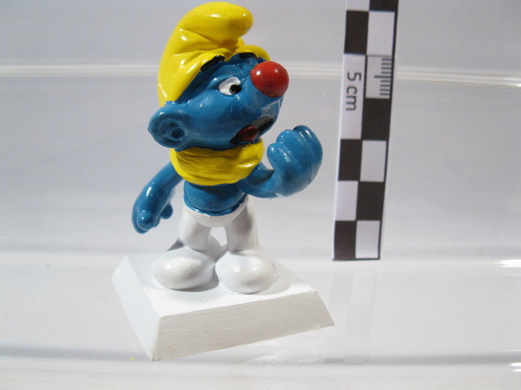 Werbe Schlumpf Paracodin Erkälteter promo smurf  schtroumpf puffi  64359