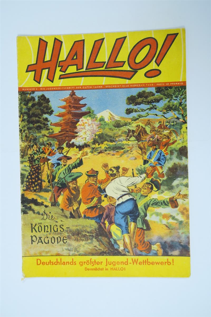 Hallo Jugendzeitschrift Nr. 2 /1956 Mondial im Zustand (2-3). 144563 Hallo Jugendzeitschrift Nr. 2 /1956 Mondial im Zustand (2-3). 144563