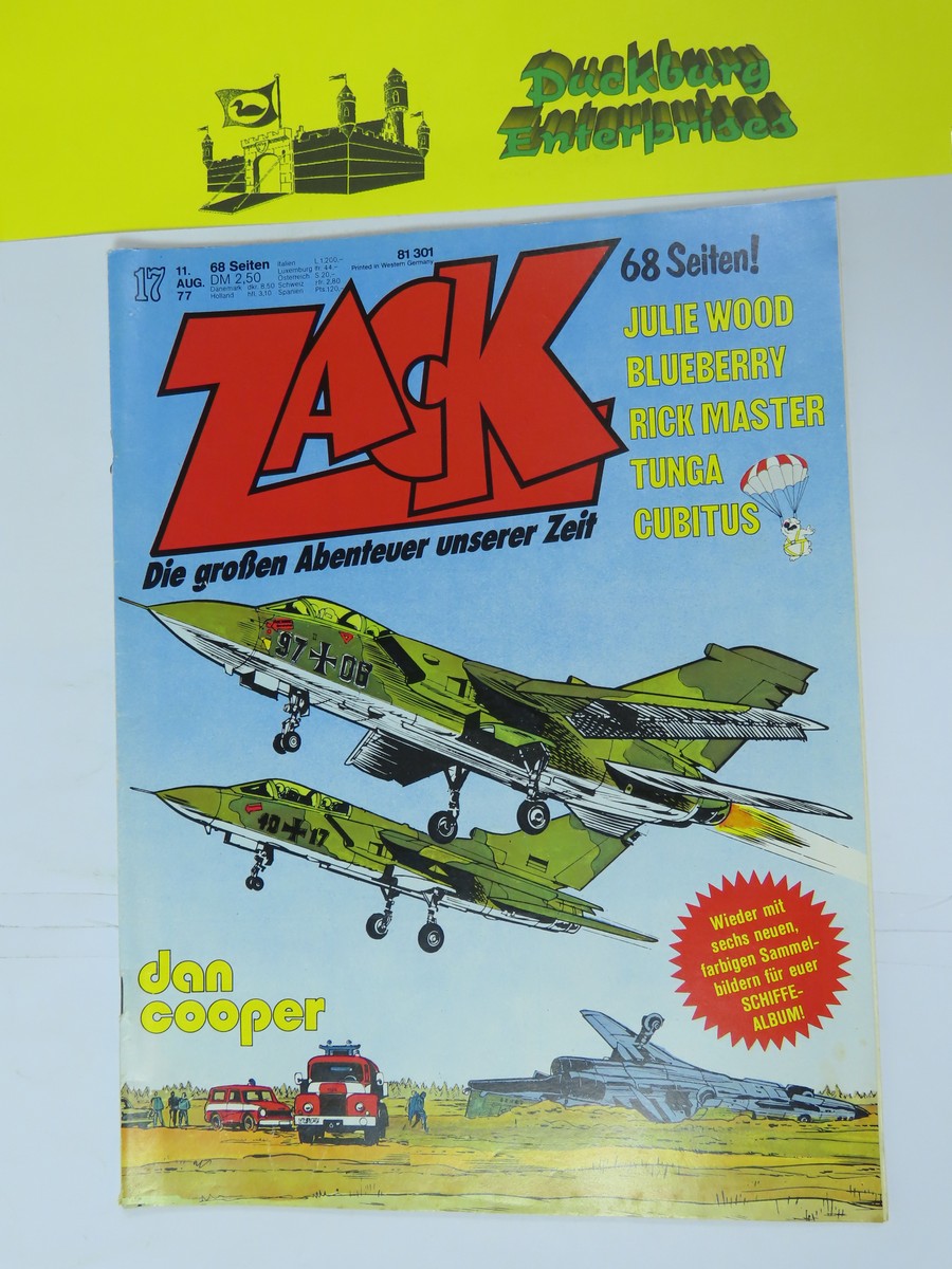 ZACK  Comic mit Beilage Nr. 77/17 Koralle Vlg. im Zustand (1-2). 151653 ZACK  Comic mit Beilage Nr. 77/17 Koralle Vlg. im Zustand (1-2). 151653