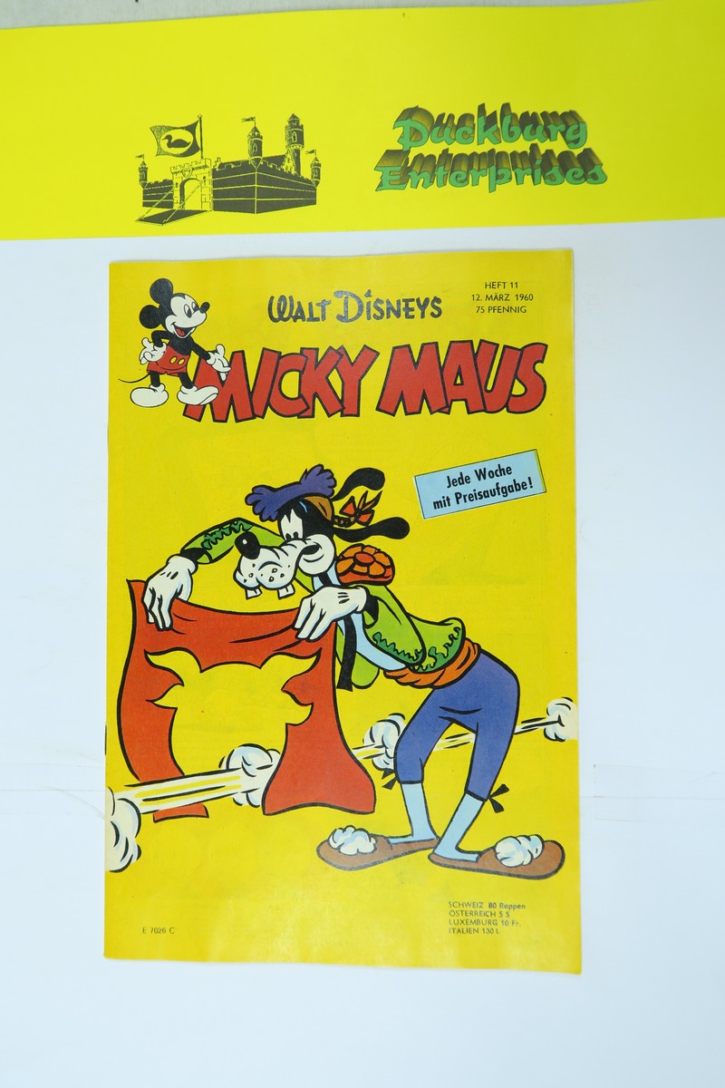 Micky Maus 1960/ 11 vom 12.3.60 Ehapa im Zustand (1-2 ). 162755 Micky Maus 1960/ 11 vom 12.3.60 Ehapa im Zustand (1-2 ). 162755