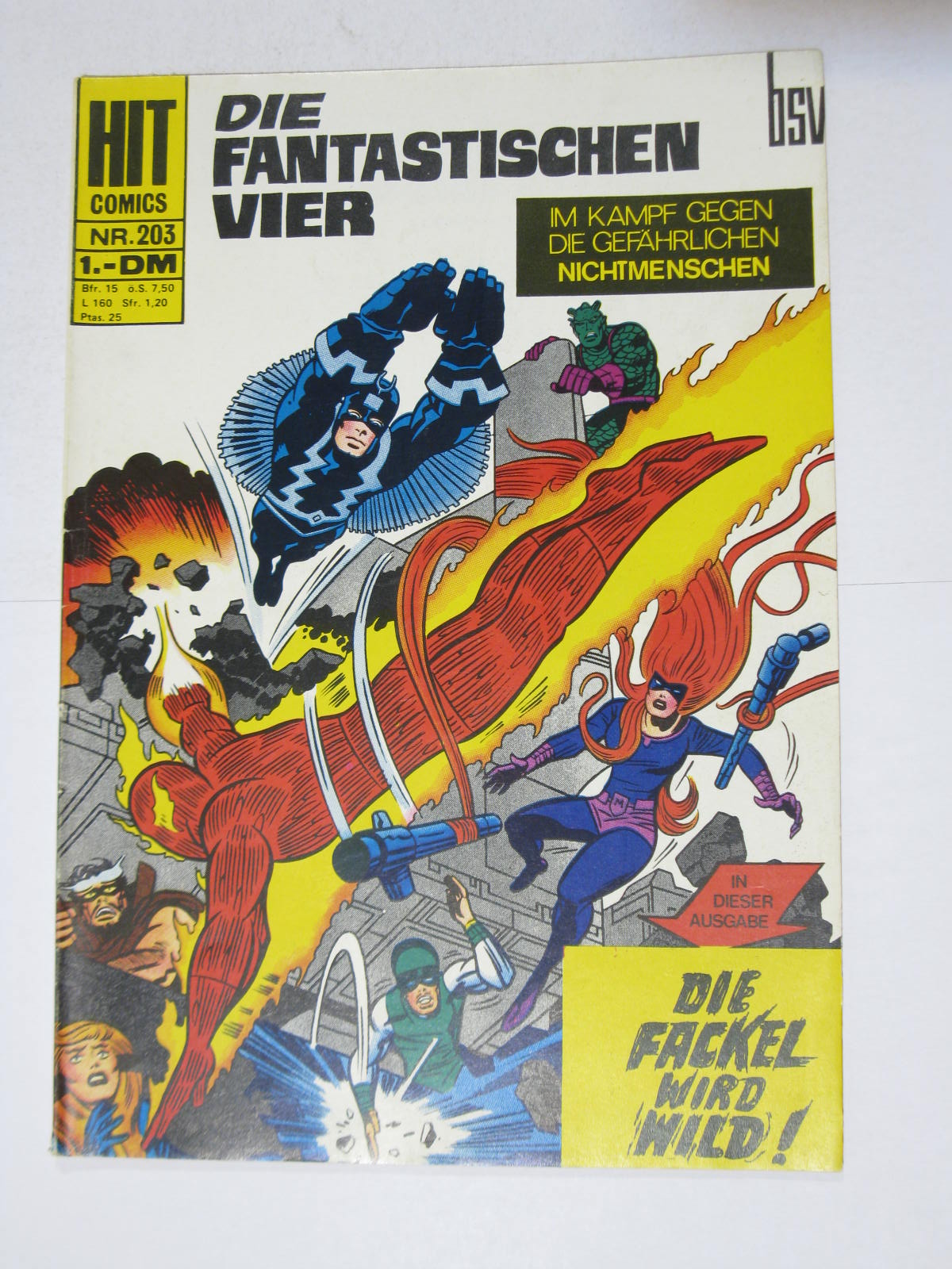 Hit Comics Fant. Vier Nr. 203 Marvel BSV Williams im Z (1/1-2). 123703 Hit Comics Fant. Vier Nr. 203 Marvel BSV Williams im Z (1/1-2). 123703