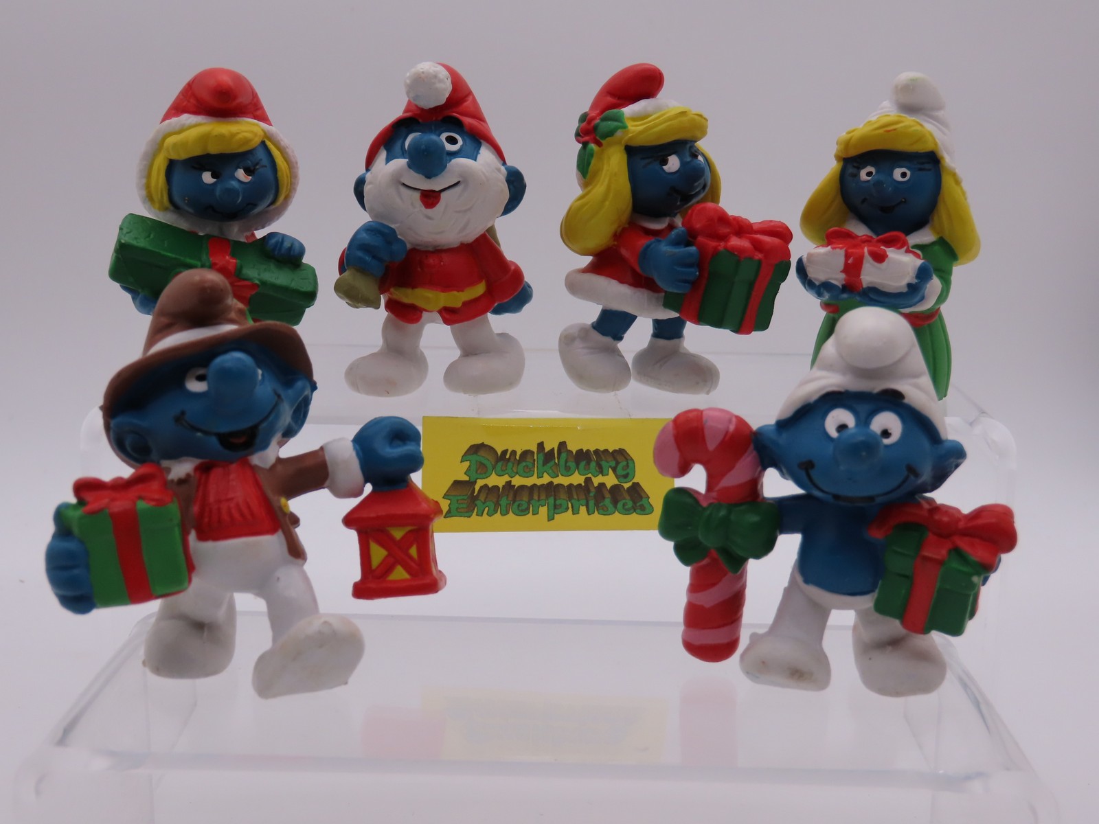 6x Weihnachts Schlümpfe von 1982 komplett Schlumpf smurf schtroumpf Schleich 177931