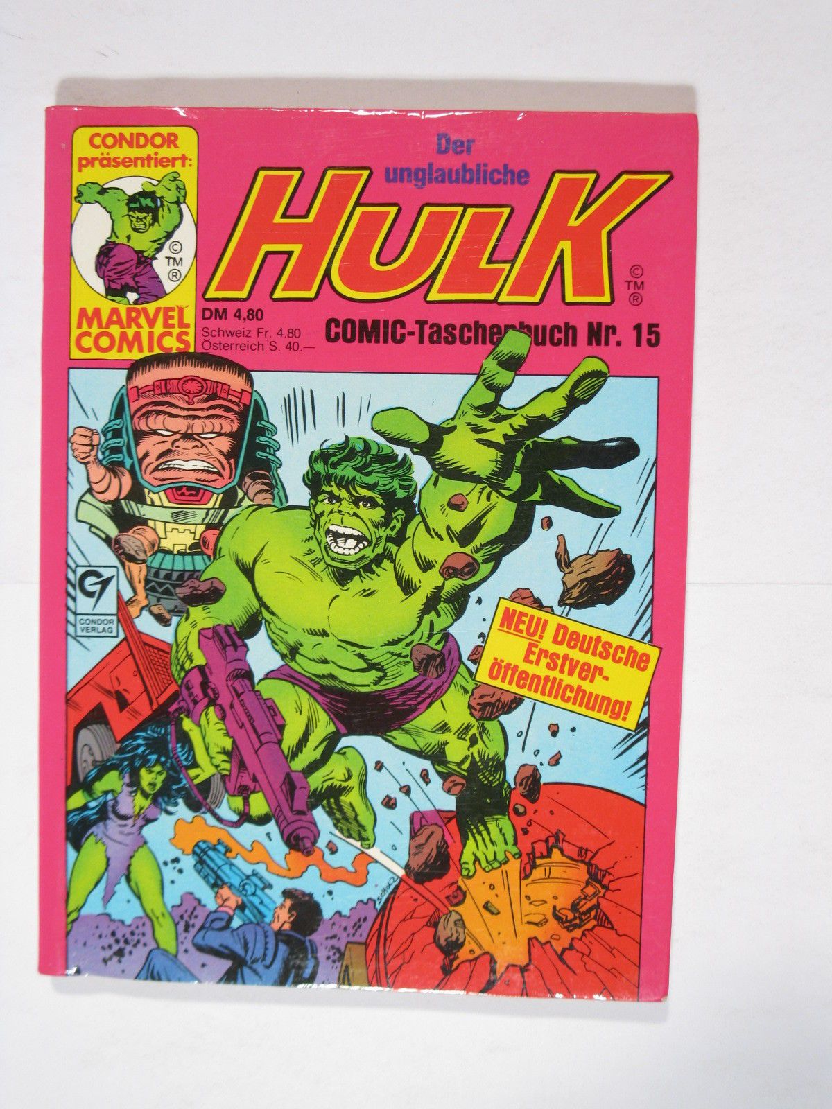 Hulk Nr. 15 Marvel Condor Taschenbuch im Z (0-1). 80247 Hulk Nr. 15 Marvel Condor Taschenbuch im Z (0-1). 80247