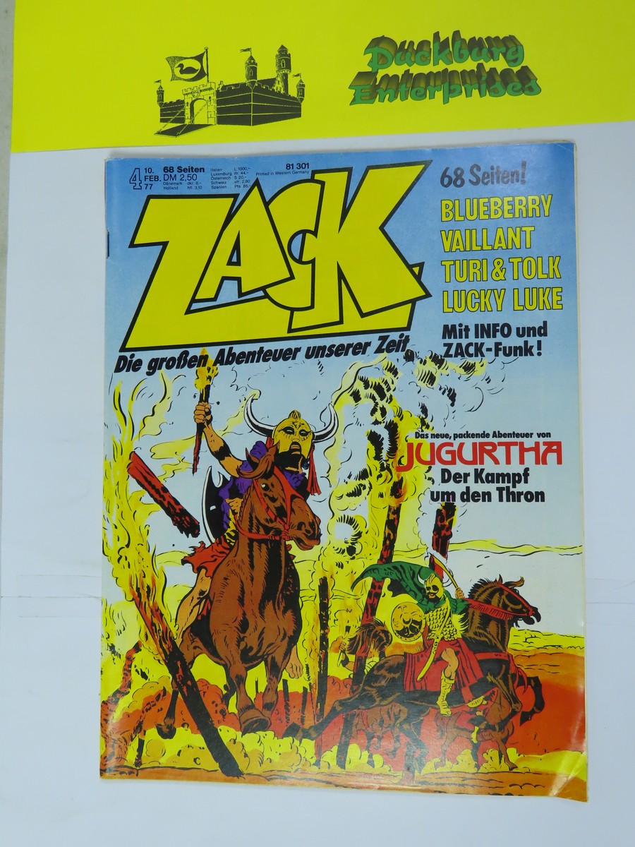 ZACK Comic Nr. 77/ 4 Koralle Vlg. im Zustand (1-2). 151627 ZACK Comic Nr. 77/ 4 Koralle Vlg. im Zustand (1-2). 151627