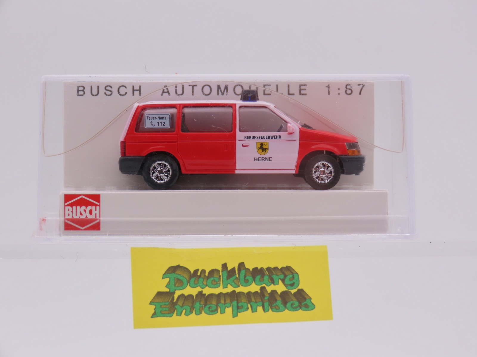 Busch 44611 Chrysler Voyager Feuerwehr Herne rot in OVP 1:87 187739 Busch 44611 Chrysler Voyager Feuerwehr Herne rot in OVP 1:87 187739