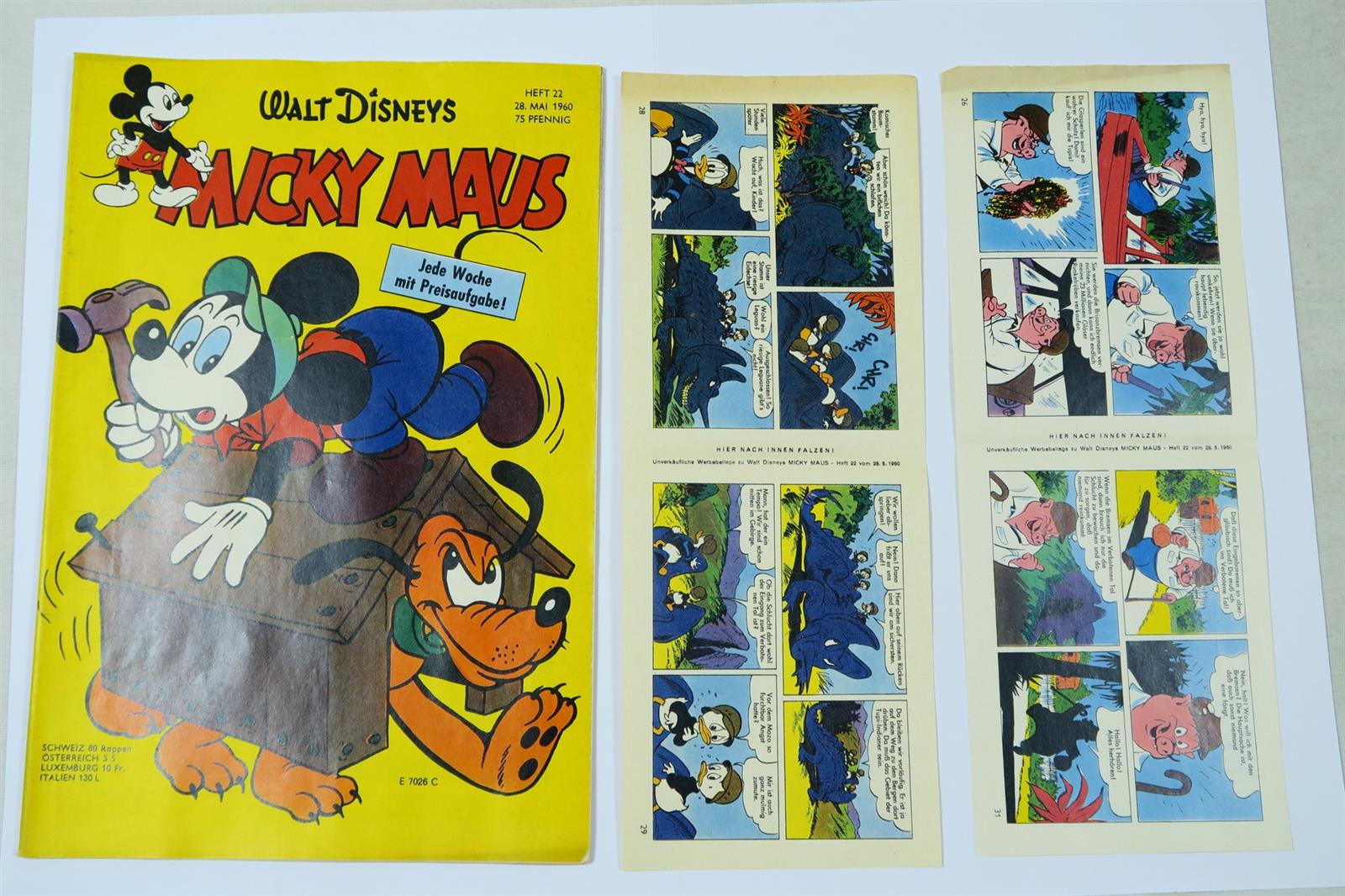 Micky Maus 1960/22 vom 28.5.60 Ehapa im Zustand (1-2/2). 143395 Micky Maus 1960/22 vom 28.5.60 Ehapa im Zustand (1-2/2). 143395