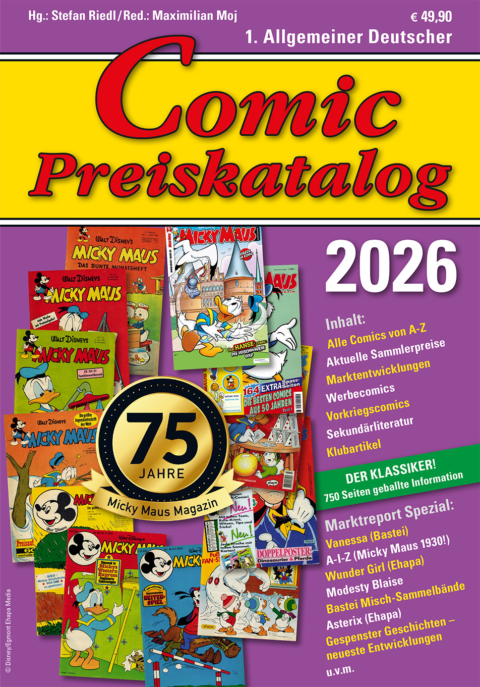 Comic Preiskatalog 2026 Hc Preise für Micky Maus, Sigurd, Nick, Superman - VORBESTELLUNG Comic Preiskatalog 2026 Hc Preise für Micky Maus, Sigurd, Nick, Superman - VORBESTELLUNG