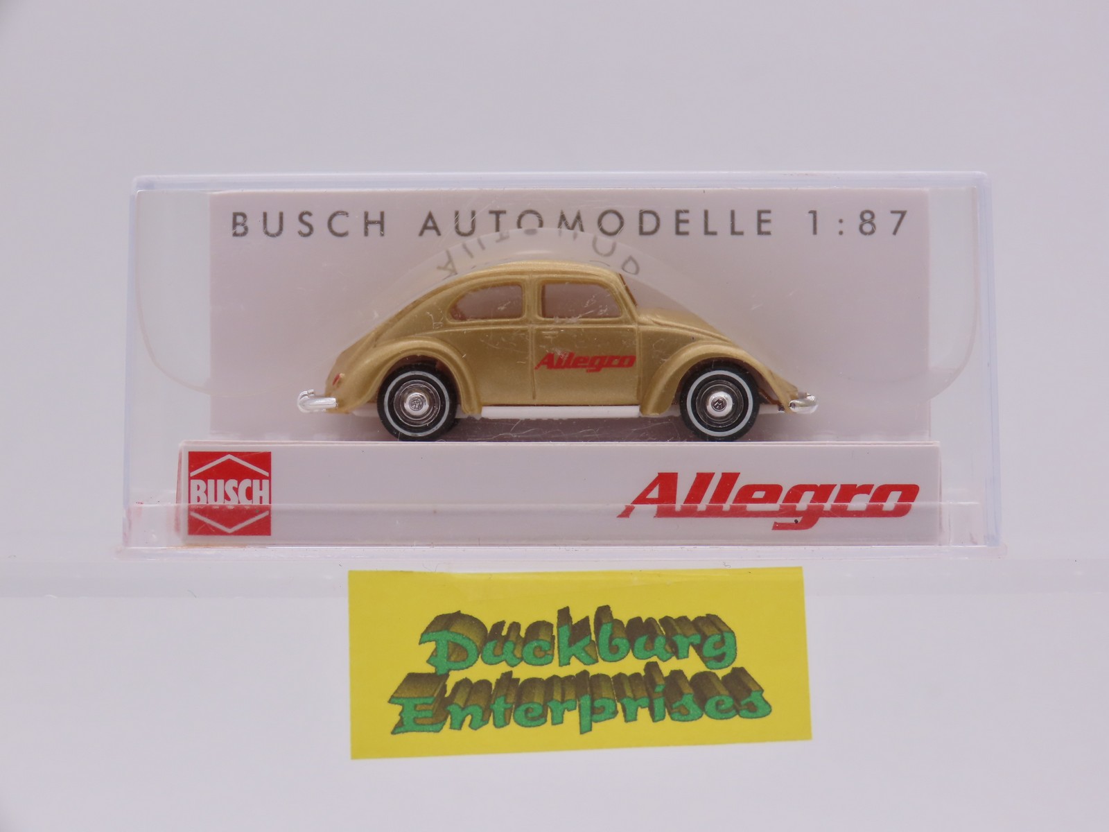 Busch x VW Käfer Allegro Werbemodell goldfarben in OVP 1:87 187759 Busch x VW Käfer Allegro Werbemodell goldfarben in OVP 1:87 187759