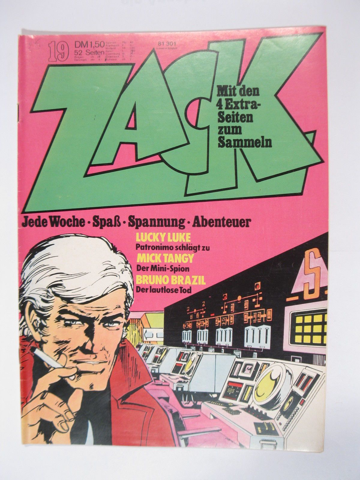 ZACK  Comic Nr. 73/19  Koralle Vlg. im Zustand (1-2). 78547 ZACK  Comic Nr. 73/19  Koralle Vlg. im Zustand (1-2). 78547