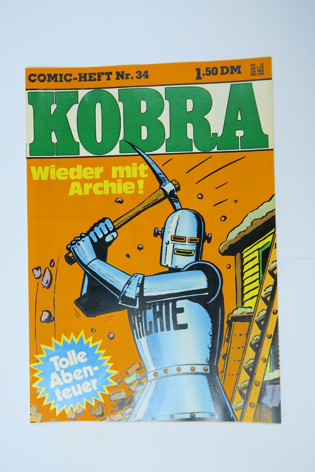 Kobra Comic 1977/34  Gevacur im Zustand (1). 150263