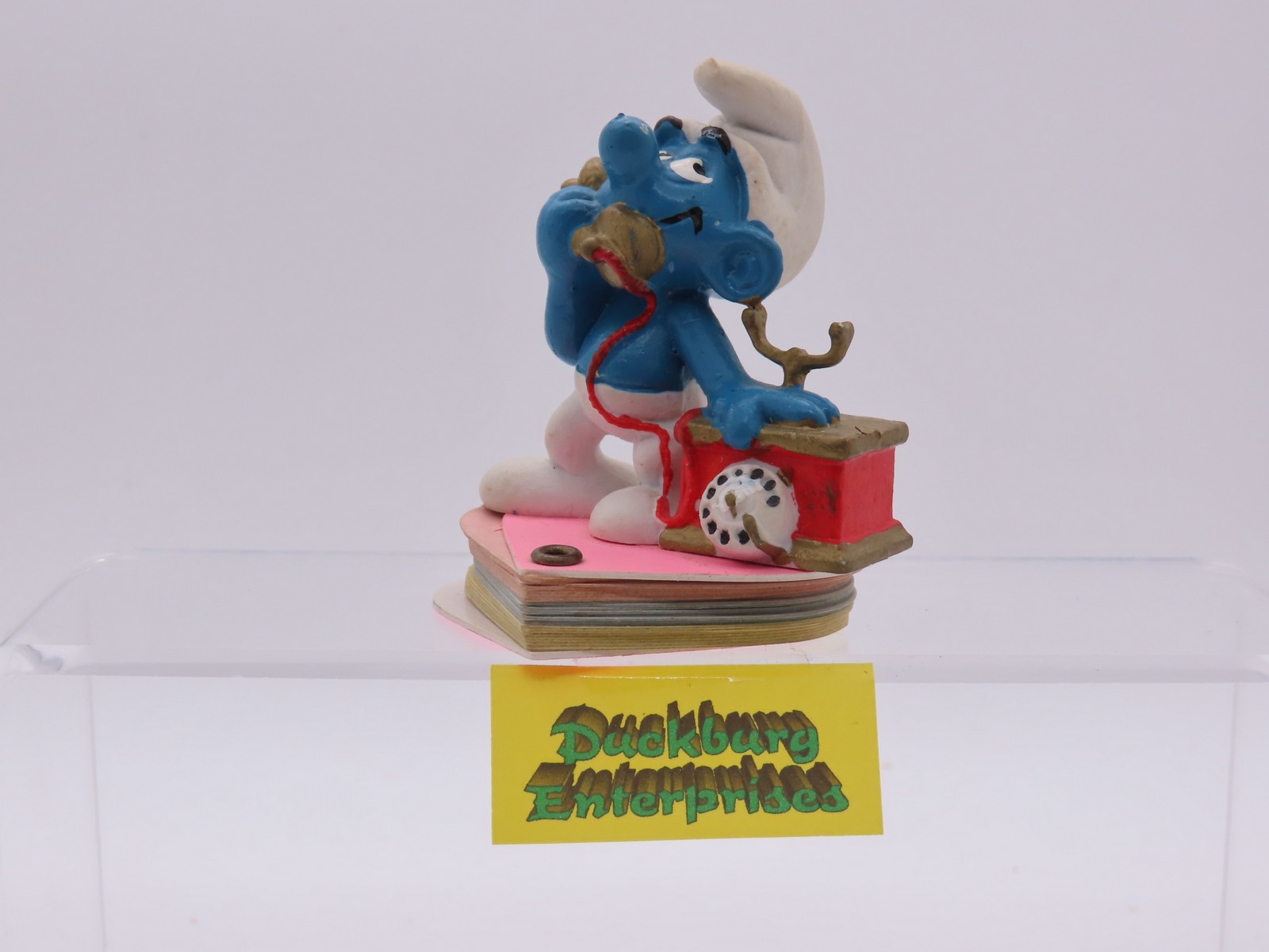 Telefon Schlumpf auf Adressbuch gebraucht smurf Schleich 177929