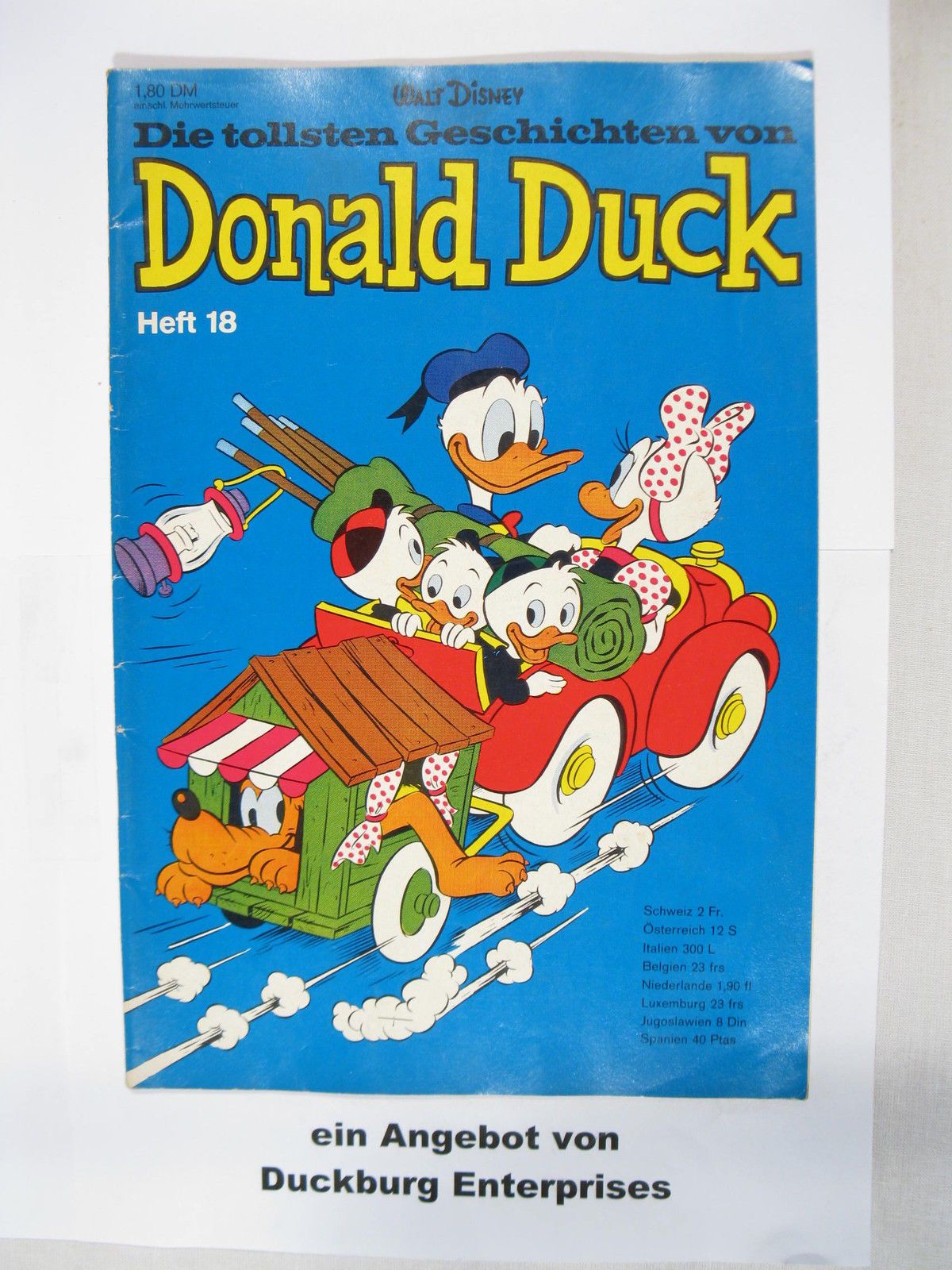 tollsten Geschichten Donald Duck 18 Ehapa Verlag im Zustand (1-2) 48359 tollsten Geschichten Donald Duck 18 Ehapa Verlag im Zustand (1-2) 48359