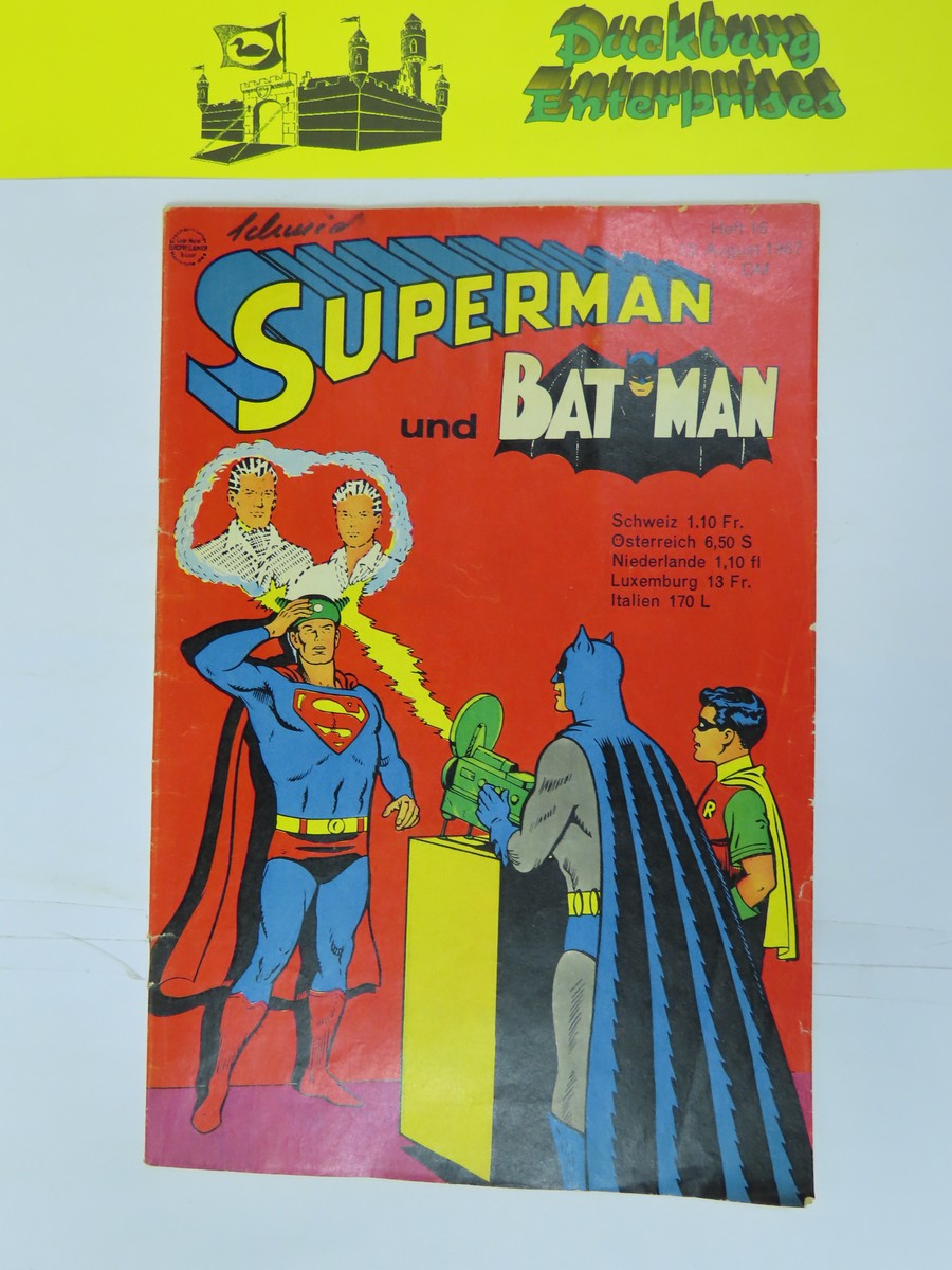 Superman Comic 1967/16 Ehapa im Zustand (2-3 NZ ). 158109 Superman Comic 1967/16 Ehapa im Zustand (2-3 NZ ). 158109