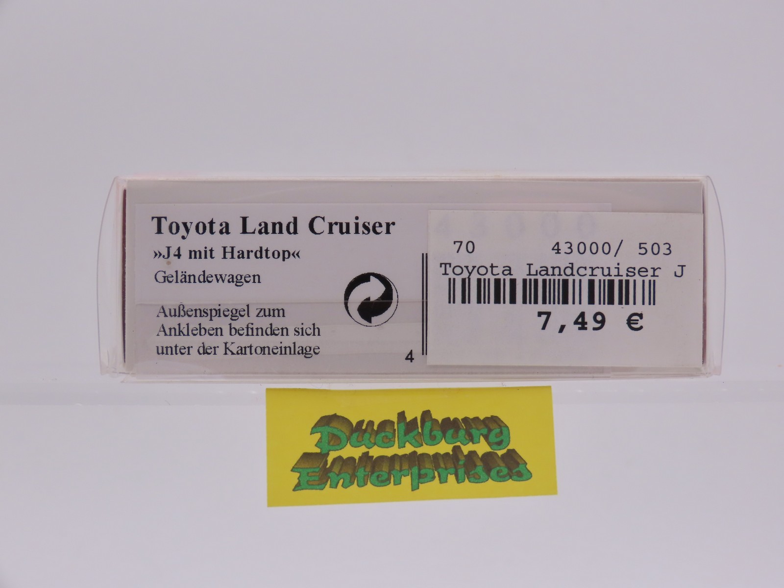 Busch 43000 Toyota Land Cruiser J 4 Hardtop ocker in OVP 1:87 187767