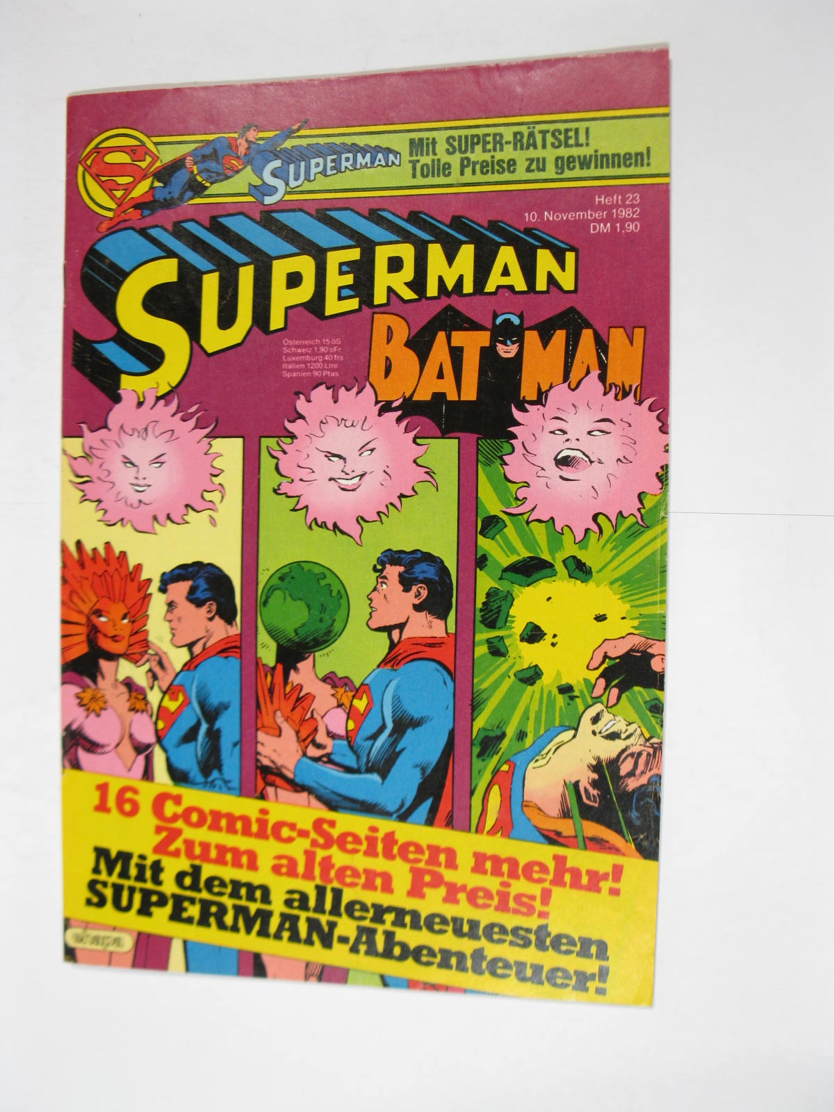 Superman Comic 1982/23 Ehapa im Zustand (1/1-2). 114293 Superman Comic 1982/23 Ehapa im Zustand (1/1-2). 114293