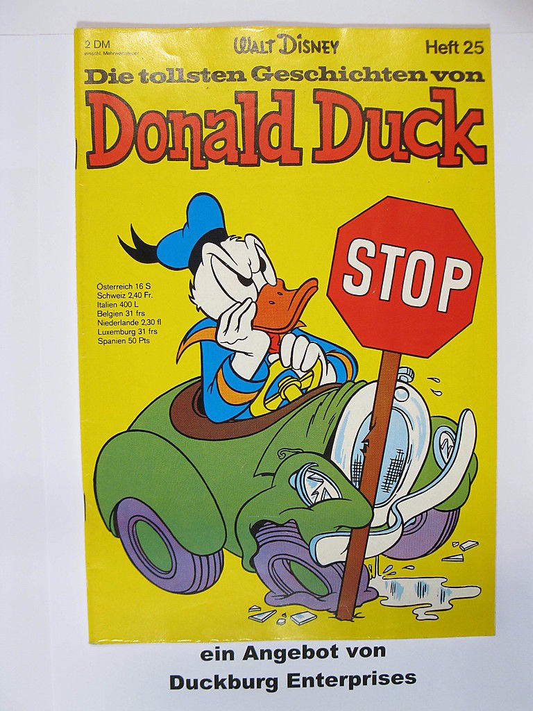 Tollsten Geschichten Donald Duck 25 Ehapa (Z 1-2) 40193 Tollsten Geschichten Donald Duck 25 Ehapa (Z 1-2) 40193