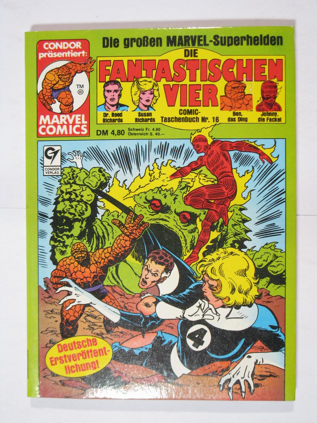 Fantastischen Vier Nr. 16 Marvel Condor Taschenbuch im Z (0-1). 80519 Fantastischen Vier Nr. 16 Marvel Condor Taschenbuch im Z (0-1). 80519