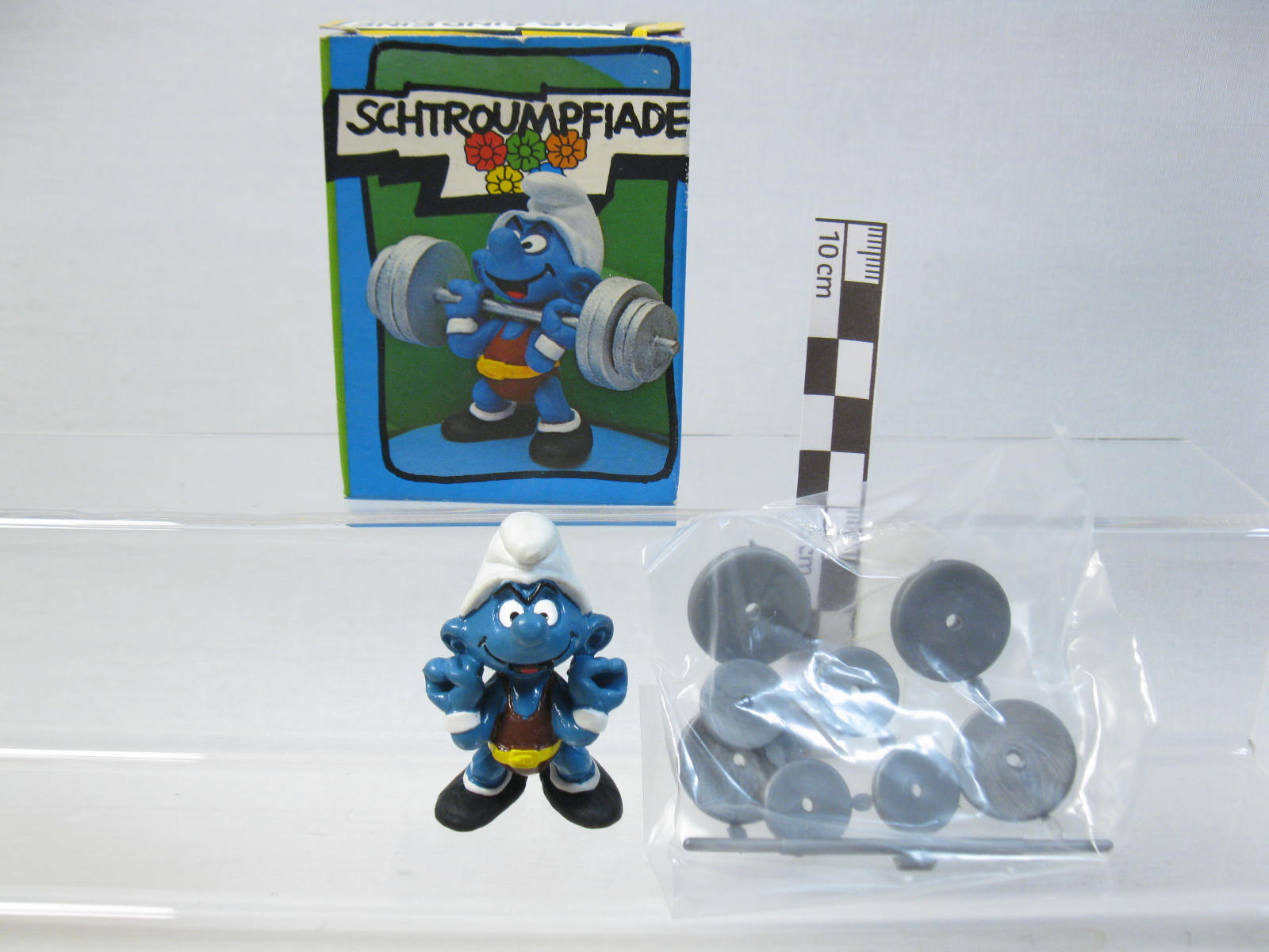 Gewichtheber in Box Super Schlumpf Schleich Hongkong 40507 smurf 131112 Gewichtheber in Box Super Schlumpf Schleich Hongkong 40507 smurf 131112
