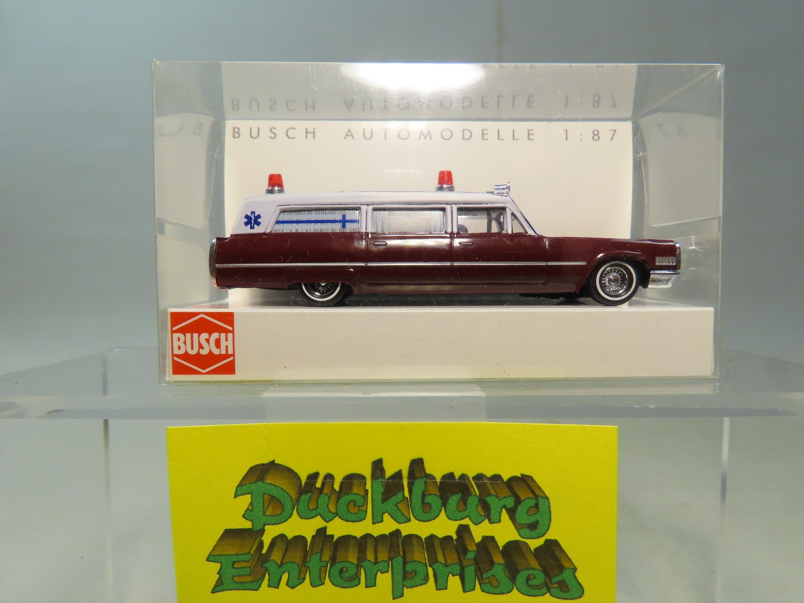 Busch 42910 Cadillac ´66 Station Wagon Ambulance braun weiß in OVP 1:87 177415 Busch 42910 Cadillac ´66 Station Wagon Ambulance braun weiß in OVP 1:87 177415