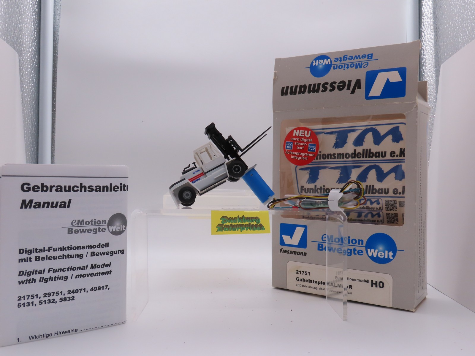 Viessmann 21751 Funktionsmodell Gabelstapler Kalmar weiß in OVP 1:87 188037 Viessmann 21751 Funktionsmodell Gabelstapler Kalmar weiß in OVP 1:87 188037