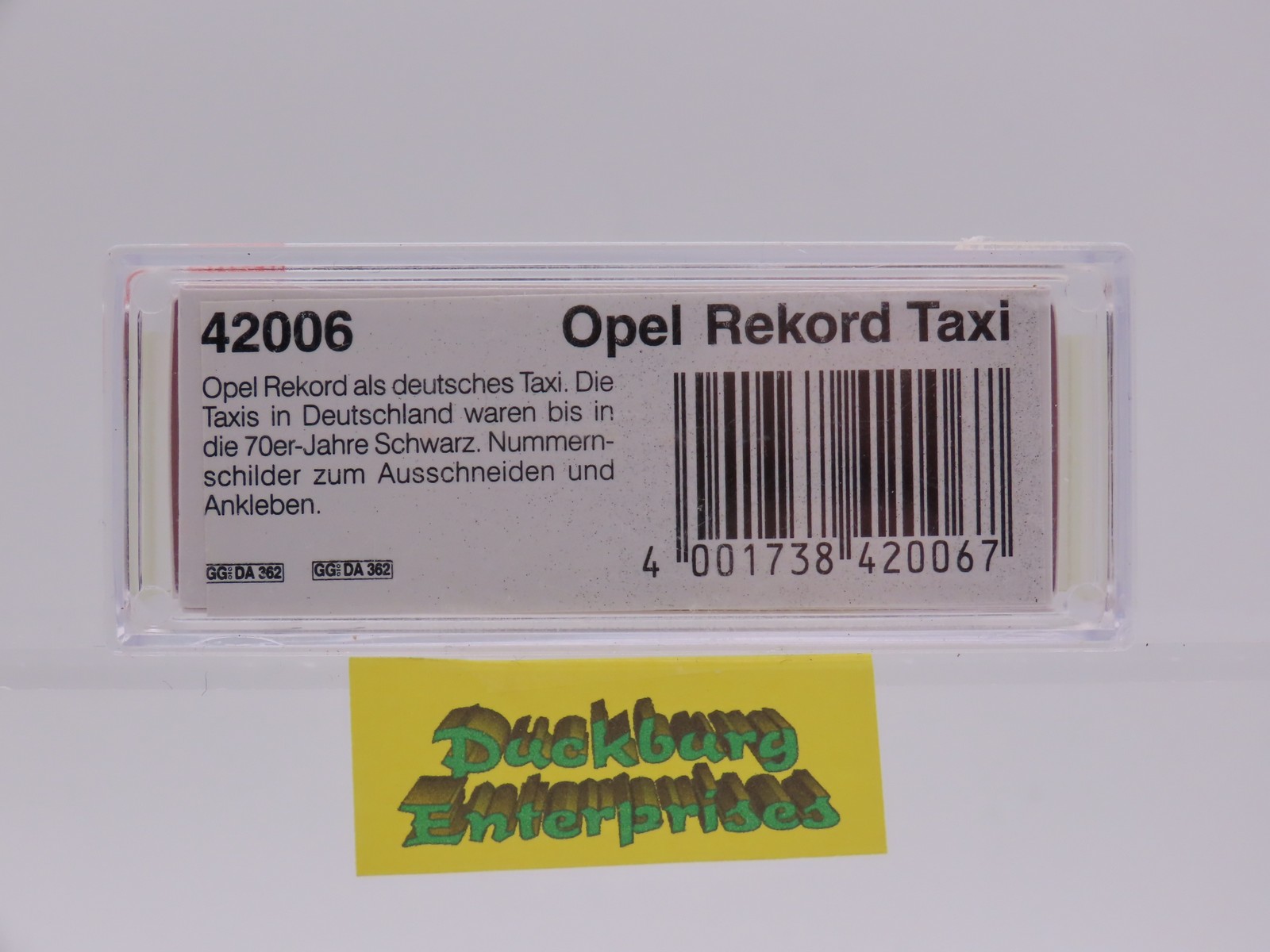 Busch 42006 Opel Rekord Taxi schwarz in OVP 1:87 187737