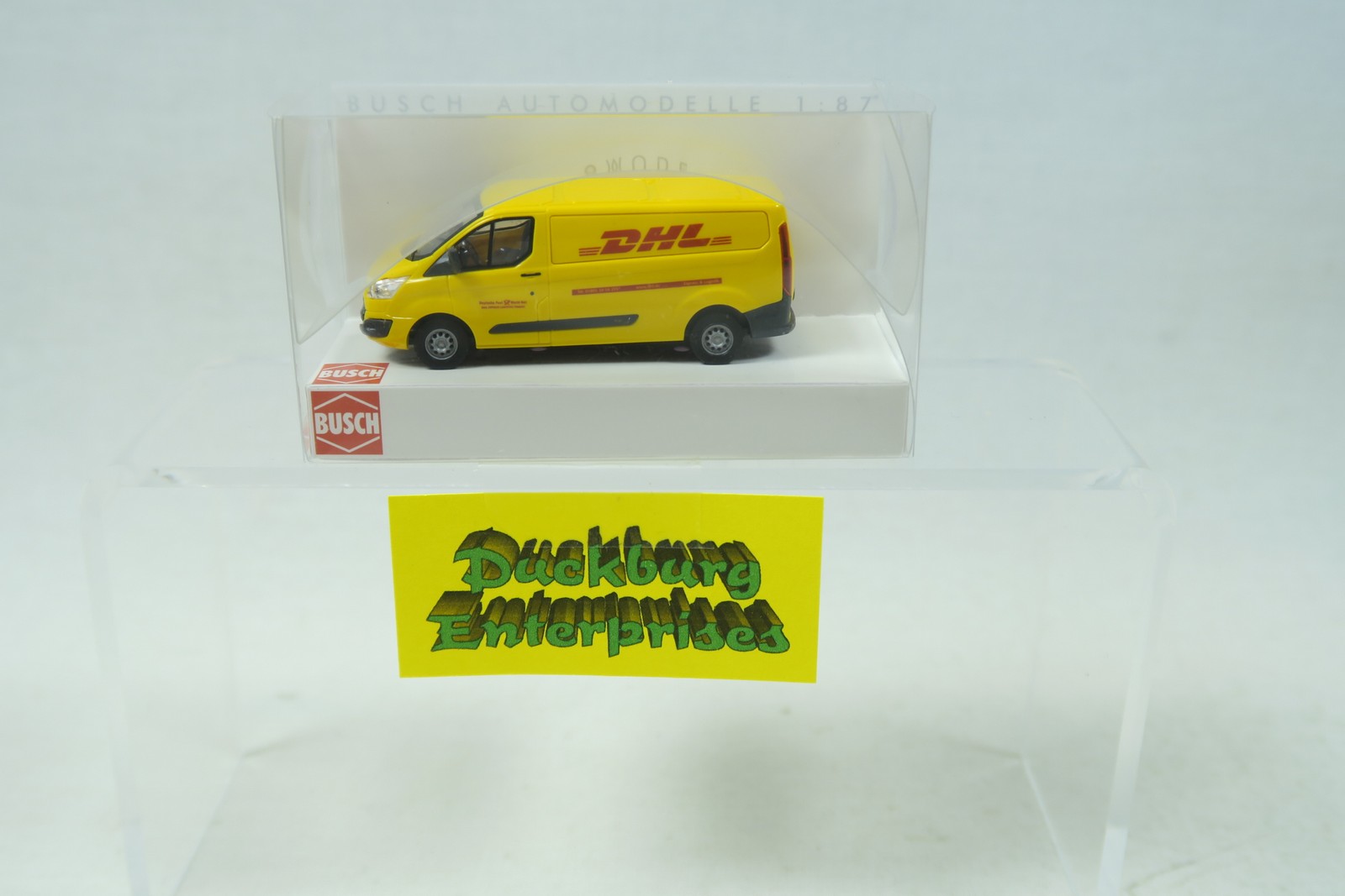 Busch 52411 Ford Transit Custom Kastenwagen DHL OVP 1:87 166553 Busch 52411 Ford Transit Custom Kastenwagen DHL OVP 1:87 166553