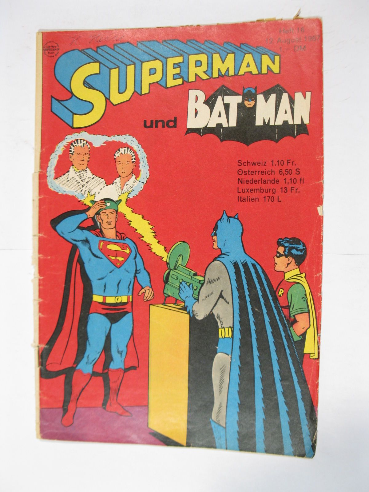 Superman Comic 1967/16 Ehapa im Zustand (2-3). Superman Comic 1967/16 Ehapa im Zustand (2-3).