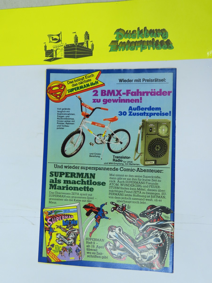 Superman Comic 1984/ 8 Ehapa im Zustand (1-2 ). 158245