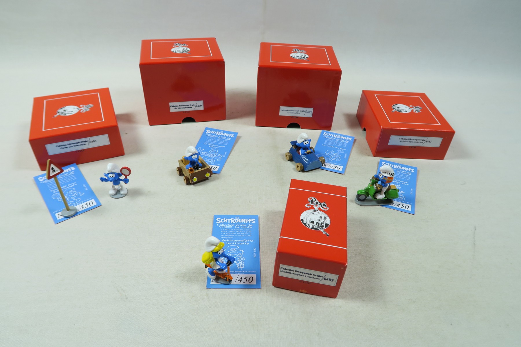 Schlumpf Set Straßenverkehr Set 1 Fa.Pixi smurf puffi schtroumpf Schlumpf Set Straßenverkehr Set 1 Fa.Pixi smurf puffi schtroumpf