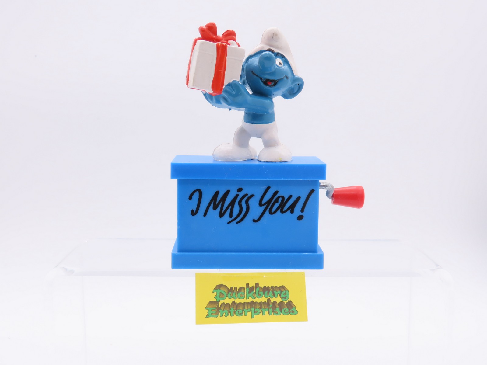 Spieluhr  Überraschungs Schlumpf  smurf musicbox  SCHLEICH schtroumpf 177923