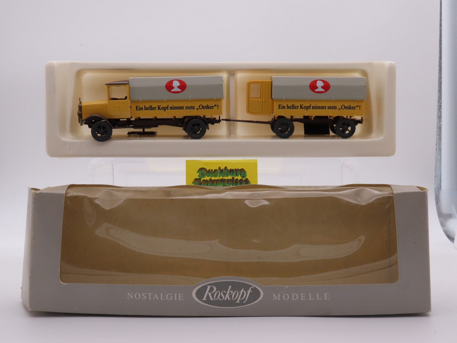 Roskopf x Mercedes L5 Hängerzug Dr. Oetker x in OVP 1:87 188403 Roskopf x Mercedes L5 Hängerzug Dr. Oetker x in OVP 1:87 188403