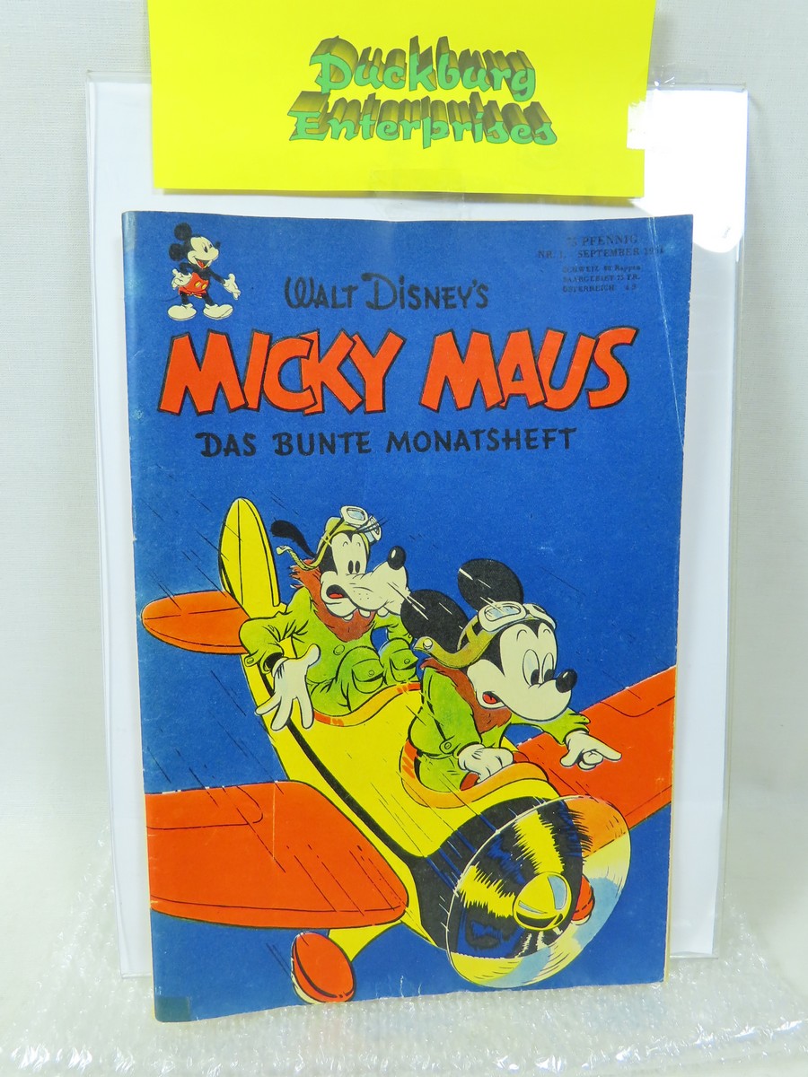 Micky Maus 1951/ 1 vom September 1951 Ehapa im Zustand (x). 199001 Micky Maus 1951/ 1 vom September 1951 Ehapa im Zustand (x). 199001