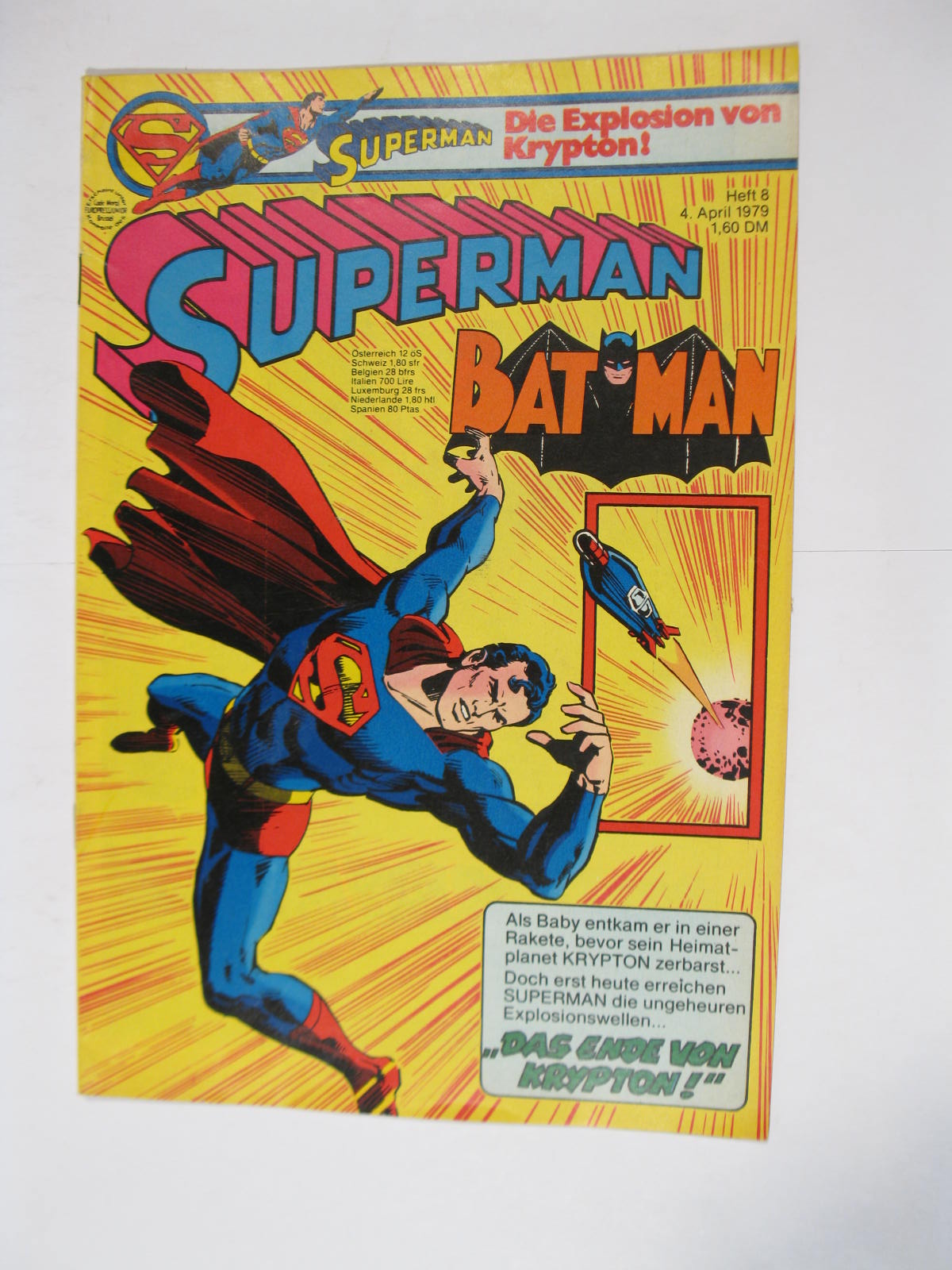 Superman Comic 1979/ 8 Ehapa im Zustand (1/1-2). 114105 Superman Comic 1979/ 8 Ehapa im Zustand (1/1-2). 114105