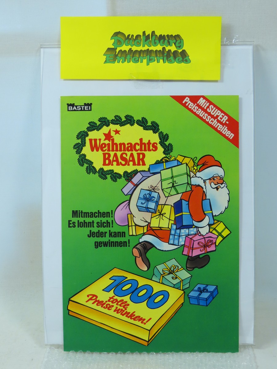 Beilage Weihnachtsbasar aus Buffalo Bill Nr. 592 Bastei im Zustand (0-1). 196713 Beilage Weihnachtsbasar aus Buffalo Bill Nr. 592 Bastei im Zustand (0-1). 196713