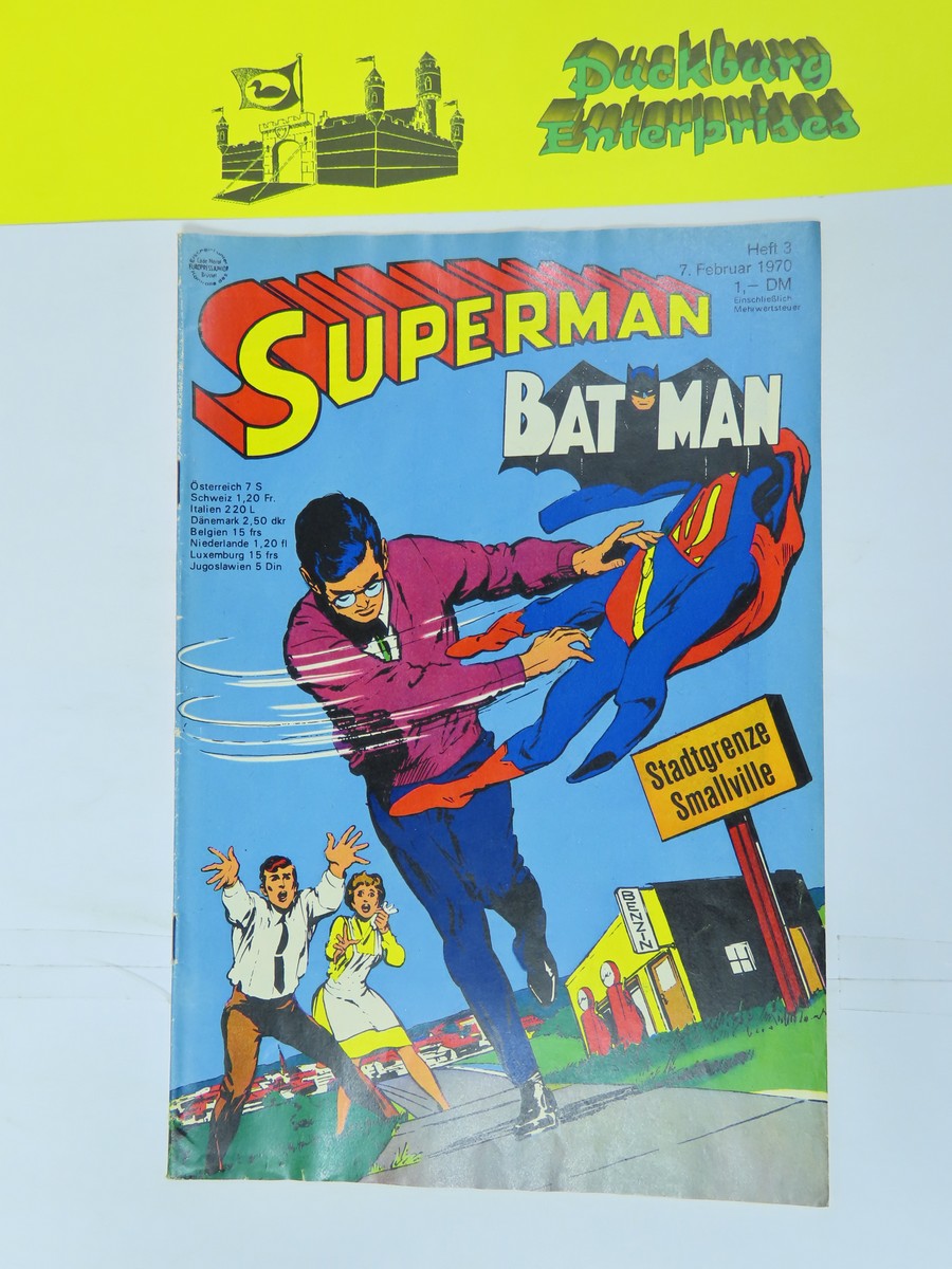 Superman Comic 1970/ 3 Ehapa im Zustand (2). 158129 Superman Comic 1970/ 3 Ehapa im Zustand (2). 158129