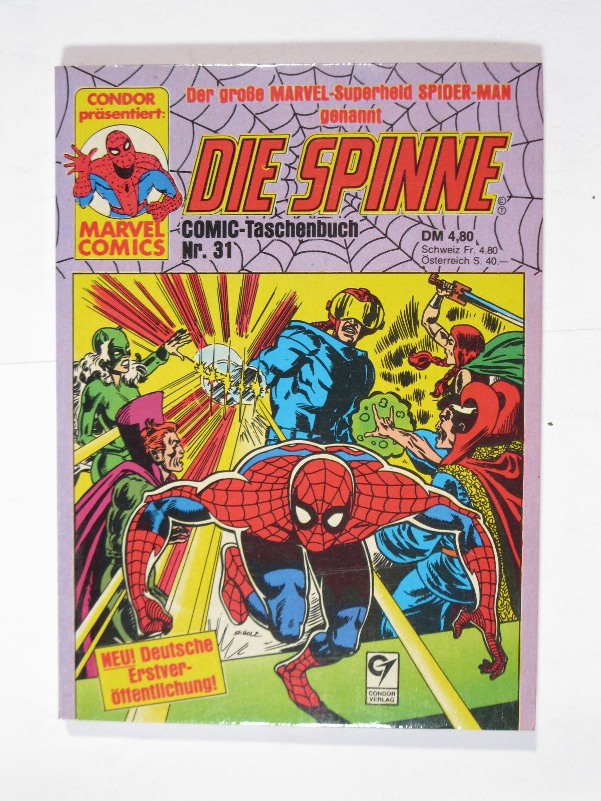 Spinne Nr. 31 Marvel Condor Taschenbuch im Z (0-1). 80629 Spinne Nr. 31 Marvel Condor Taschenbuch im Z (0-1). 80629