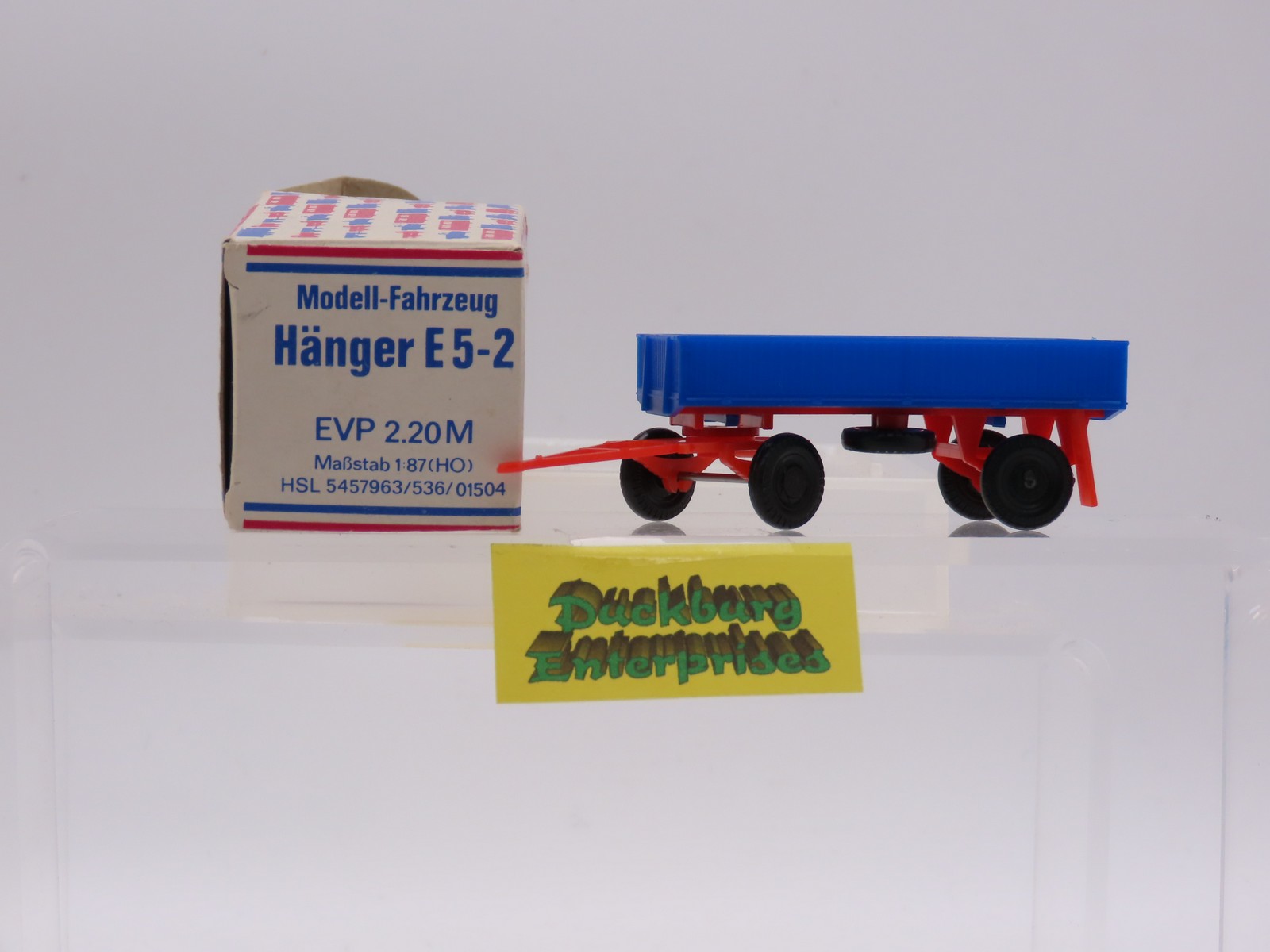 VEB Berlin Plast 536 01504 Hänger E5-2  DDR blau in OVP 1:87 188659