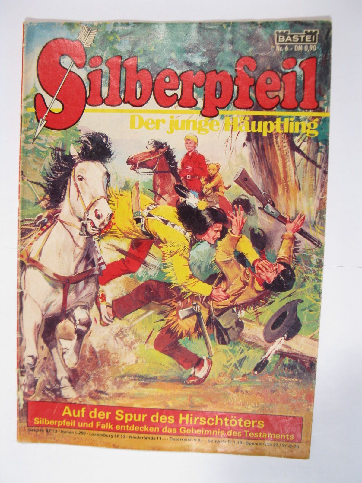 Silberpfeil Nr. 6 Bastei Verlag im Zustand (2-3). 91141 Silberpfeil Nr. 6 Bastei Verlag im Zustand (2-3). 91141