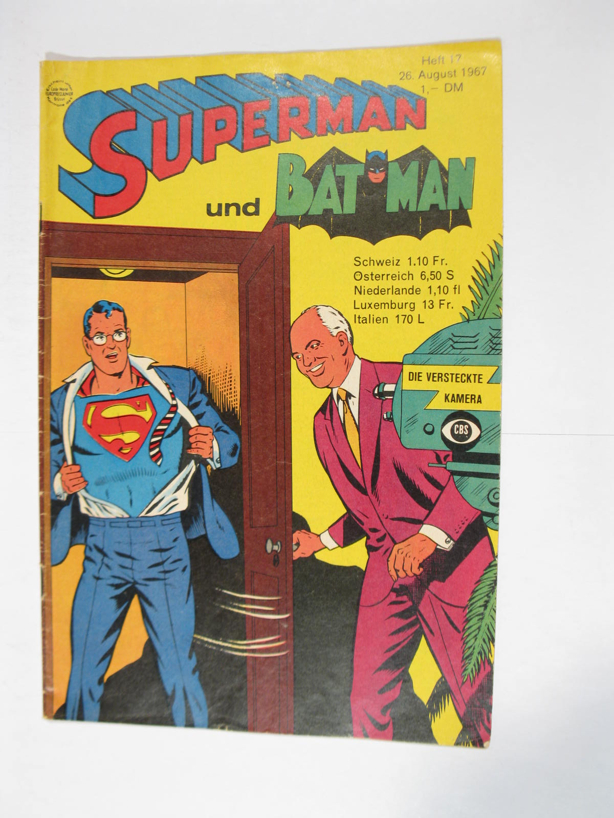 Superman Comic 1967/17 Ehapa im Zustand (2). 113149 Superman Comic 1967/17 Ehapa im Zustand (2). 113149