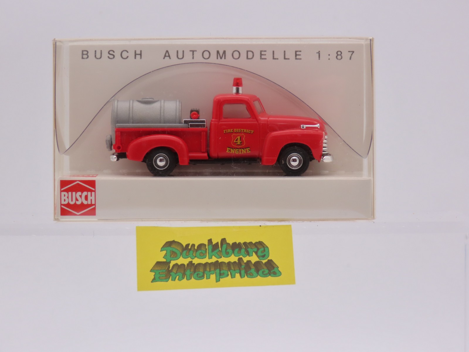 Busch 48211 Chevrolet Pick up US Feuerwehr Fire District rot in OVP 1:87 187715 Busch 48211 Chevrolet Pick up US Feuerwehr Fire District rot in OVP 1:87 187715