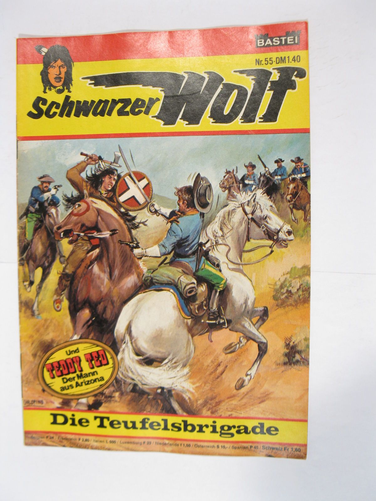 Schwarzer Wolf Nr. 55 Bastei im Zustand (1/1-2). 86081 Schwarzer Wolf Nr. 55 Bastei im Zustand (1/1-2). 86081